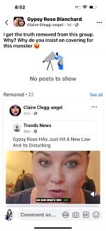 Who is sharing Gypsy Rose's private Facebook content?