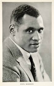 1936 Print Portrait Paul Leroy Robeson African American Singer Actor XMA7