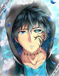 The above anime boy hairstyles with blue hair can be an inspiration for any anime lover. Hd Wallpaper Anime Boy Hoodie Blue Eyes Headphones Painting Wallpaper Flare