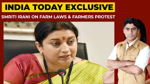Kyunki saas bhi kabhi bahu thi. Union Minister Smriti Irani Talks To India Today About New Farm Laws Farmers Protest India First Youtube