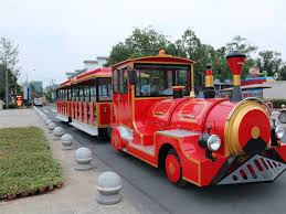 The Color Is Red It Looks Likebeautiful The Sightseeing Train Can Be Made By You Want It Is Friendly To The Environment Sightseeing Train Tourist