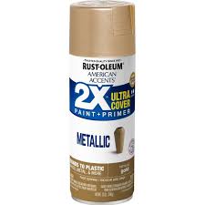 The rustoleum so called hammer finish just comes out flat half the time, no texture. Gold Rust Oleum American Accents 2x Ultra Cover Metallic Spray Paint 11 Oz Walmart Com Walmart Com