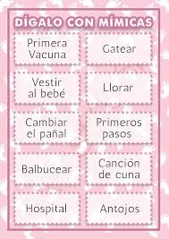 Entonces, el juego consiste en que tengas que unir el nombre de los padres con el que consideres que es el nombre de su hijo. Digalo Con Mimicas Juegos Para Baby Shower Para Imprimir Juegos De Baby Shower