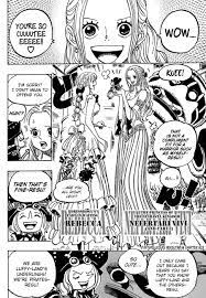 All 3 Girls Indebted To Luffy San Meet At The Reverie One Piece One Piece Manga Luffy
