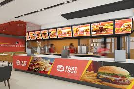 Restaurant Fast Food Outlet Mockups Small Restaurant Design Food Fast Food