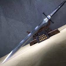 Knight S Sword High Carbon Steel Leather Scabbard Full Tang Knight Sword Types Of Swords Sword