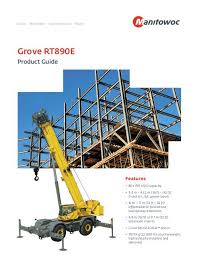 Rt090 Grove Rt890e 90 Ton Pdf B G Crane