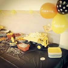 Truck Party For My Three Year Old Boys Truck Themed Birthday Party Truck Theme Birthday Party Construction Theme Birthday Party Boy Birthday Party Themes