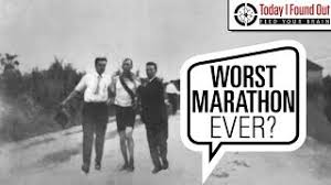 Sullivan allowed only one water station during the marathon in order to conduct research on purposeful dehydration. The Trials And Tribulations Of 1904 Olympic Marathon Runners Youtube