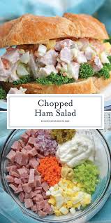 The Best Ham Salad Recipe Using Leftover Ham Minced Vegetables Hard Boiled Egg And A Lightly Seasoned Creamy Ham Salad Ham Salad Recipes Leftover Ham Recipes