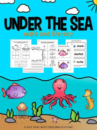 Printable Under The Sea Math And Literacy Activities Literacy Activities Preschool Early Literacy Activities Preschool Math Activities Preschool