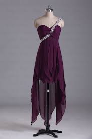 Love This For Prom High Low Dress Plum Purple Chiffon Evening Dresses Prom Dresses Prom Party Dresses