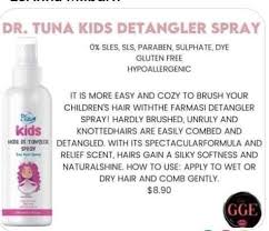 These are the best detangling sprays for every hair type. Farmasi S Newly Added Dr Tuna Kids Detangler Spray 8 90 Detangler Spray Kids Hairstyles Spray