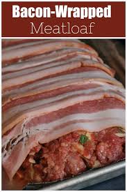 Well, this certainly isn't a boring meatloaf. Bacon Wrapped Meatloaf Fake Ginger