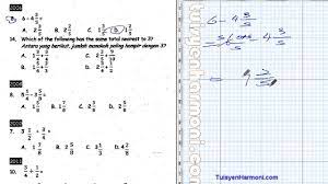 Soalan latihan online melalui google forms matematik tahun 5. Soalan Upsr Sebenar Math Pecahan Tahun 5 Youtube