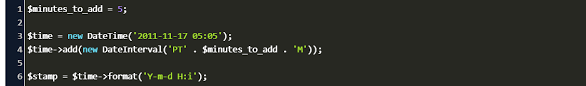 Php Add Minutes To Datetime Code Example