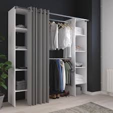 Amenagement De Placard Basil Blanc 180cm Ekipa Mr Bricolage Penderie Dressing En Kit Dressing