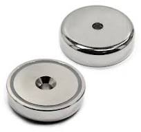 250 LB Cup Magnet Dia 2.36" w/ #5/16 Countersunk Hole Neodymium Pot Magnet
