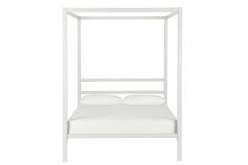 It includes secured metal slats, metal side rails and additional center legs for added. Dhp Modern Metal Canopy Bed White Walmart Com Walmart Com