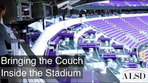 mystic lakes club purple bringing the couch inside u s bank stadium