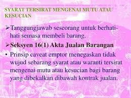 Akta jualan barangan 1957 pdf. Akta Jualan Barangan 1957