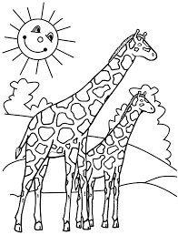 Desenhos de girafas para imprimir e colorir baixe agora grátis desenhos de girafas para imprimir e colorir. Desenho De Girafas Na Savana Africana Para Colorir Tudodesenhos