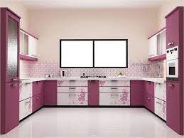 Pittura Pareti Cucina Rosa Chiaro Decorazioni Arredo Interni Cucina Progettazione Di Una Cucina Moderna Cucina Viola