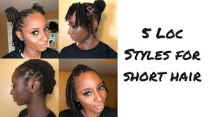 Hope you have picked up your favorite style. How To Five Loc Styles For Short Hair Mrsbreauxbody Youtube