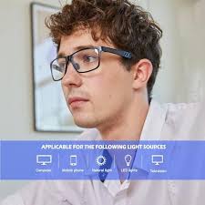 ANYLUV Blue Light Blocking Glasses for men women Classic Rectangle Blue  Light Glasses Lightweight Eyeglasses Frame, 02a-slivery : Buy Online at  Best Price in KSA