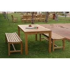 Black friday in july · special financing offers Teak Bahama Hampton 3 Pieces Dining Set By Anderson Teak