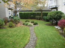 During storms and wet periods, precipitation from the hill would pool on the concrete or worse, in the landscape beds. French Drains May Be Your Soggy Lawn Solution Portland Landscaping Company In 2020 French Drain Pool Landscaping Landscaping Company