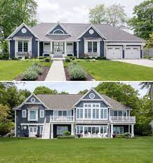 Vinyl Shake Siding Mastic The Color Is Natural Slate Pergolas Cedar And Painted Whi Exterior Paint Colors For House Exterior House Colors Vinyl Siding Colors