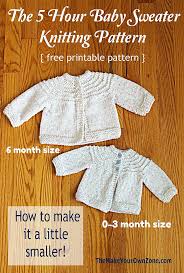I love making little cardigans and blankets as gifts to welcome little ones into the world, here are some of my current choices! 5 Hour Knit Baby Sweater A Little Smaller The Make Your Own Zone