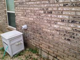 There is a gap between the metal and the brick apparently the mortar/caulking has. Water Leaking On Back Of House Terry Love Plumbing Advice Remodel Diy Professional Forum