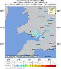 Image of Wales earthquakes