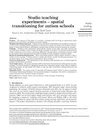 Some of these nutrients have been studied to see if giving children supplements of these nutrients may help with autism symptoms. Pdf Studio Teaching Experiments Spatial Transitioning For Autism Schools