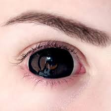 Image result for black sclera contacts
