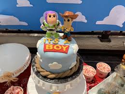 You decide with your own colorful, custom duo layer baby shower cake! Toy Story Baby Shower Cake Online
