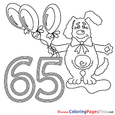 See more ideas about birthday, birthday coloring pages, happy birthday coloring pages. 65 Years Dog Happy Birthday Free Coloring Pages