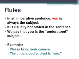 Whether we notice or not. What Is Imperative Sentence