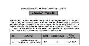 Tingkat 5, podium selatan, bangunan ssaas, 40503 shah alam, selangor darul ehsan. Jawatan Kosong Di Lembaga Perumahan Dan Hartanah Selangor Lphs Jobcari Com Jawatan Kosong Terkini