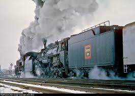 RailPictures.Net Photo: CB&Q 5632 Chicago Burlington & Quincy Railroad  Steam 4-8-4 at Mendota, Illinois by John West