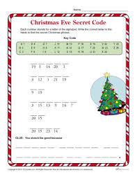The file below includes 8 pages covering the whole story of jesus birth. Christmas Eve Secret Code Christmas Worksheets For Kids