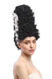 Maybe you would like to learn more about one of these? Perucke Halloween Lady Bride Frankenstein Braut Beehive Schwarz Weisse Strahne Kaufen Bei Vk Event Fashion Gmbh