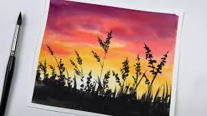 There are lots of reasons why we have difficulty starting something new like watercolor painting. Watercolor Painting For Beginners Sunset Watercolor Step By Step Tutorial Youtube