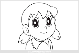 Gambar mewarnai giant dan suneo doraemon belajarmewarnai info. Gembar Mewarnai Doraemon Shizuka Minamoto Belajarmewarnai Info