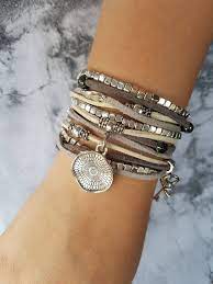 Crystal glitz beaded bracelet tutorial. Pin On Jewelry Bracelets Boho Bohemian