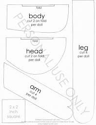Free printable sewing patterns for doll clothes and other handmade fashion doll clothes you create yourself. Free Pattern Pieces Fabric Doll Pattern Doll Sewing Patterns Rag Doll Pattern