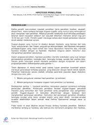 Carilah dua contoh penelitian yang memiliki hipotesis tanpa arah, dan penelitian yang memiliki hipotesis searah! Pdf Hipotesis Penelitian