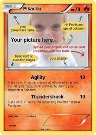 The interface makes it easy to figure out how to structure your pokemon cards. Free Pokemon Card Template Pokemon Birthday Pokemon Birthday Party Pokemon Card Template